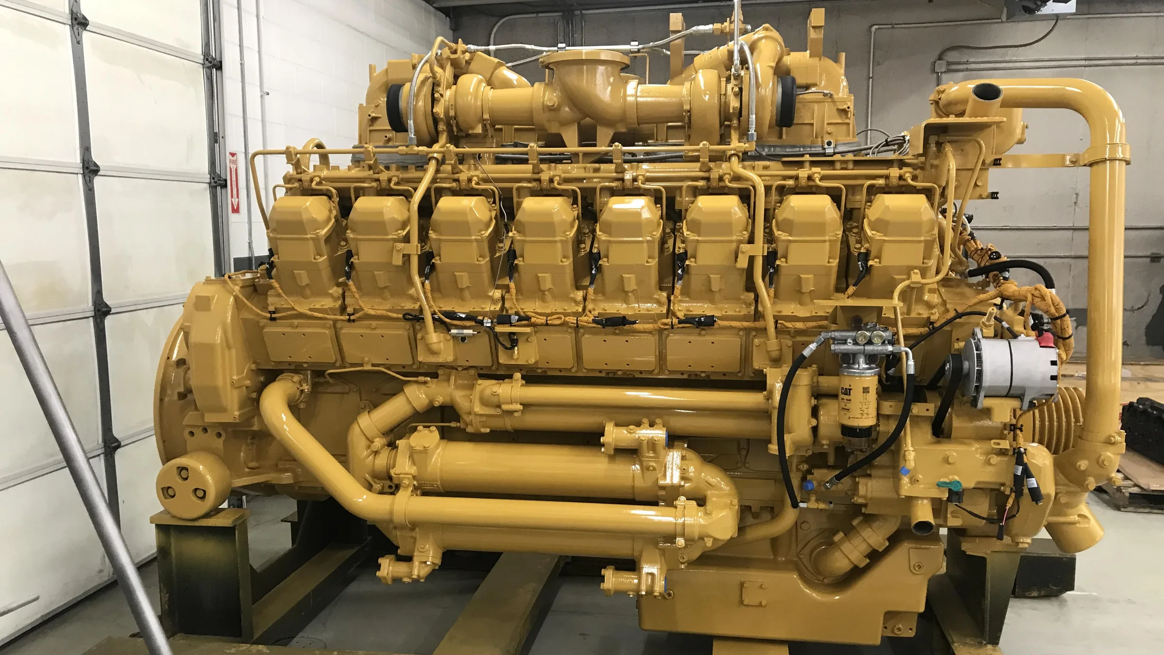 Engine rebuilders at work
