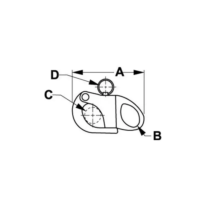 Sea-Dog 143520 Fixed Eye Snap Shackle