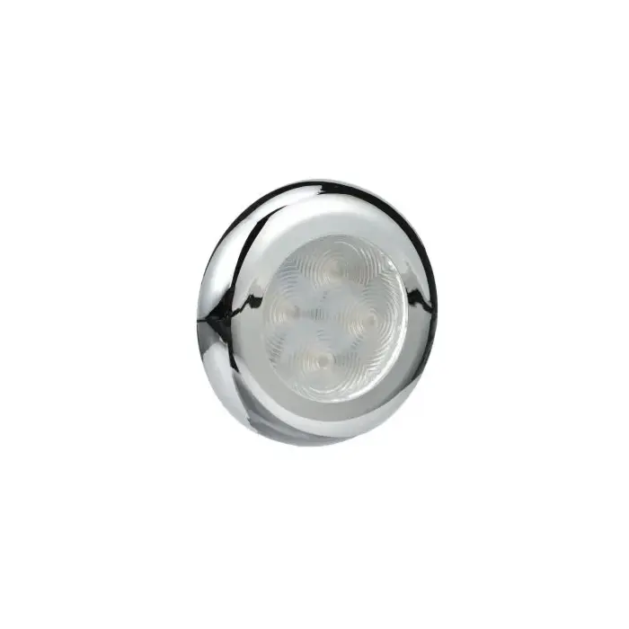 Seachoice LED Interior Courtesy Light With Both Chrome and White Bezels