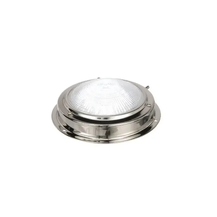 Seachoice Polished Stainless Steel Bright White LED Dome Light