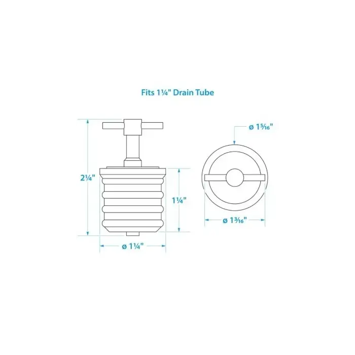 Seachoice Twist-Lock Brass Drain Plug 1-1/4"