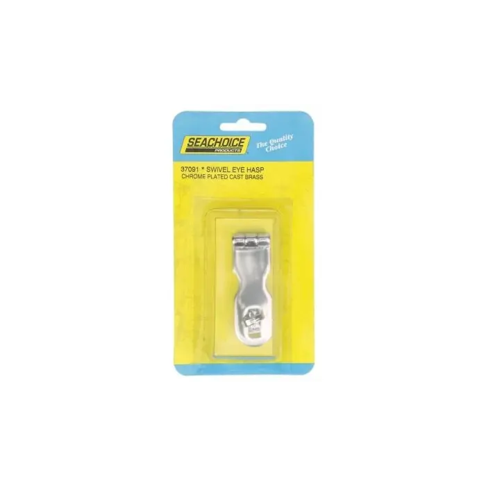 Seachoice Chrome Plated Brass Swivel Eye Hasp 3"
