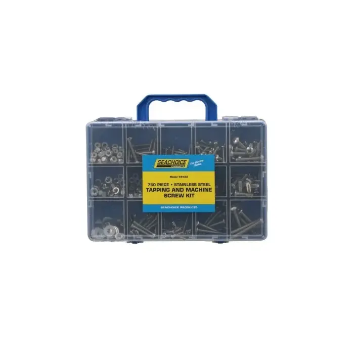 Seachoice Stainless Steel Tapping And Machine Screw Kit - 750 Piece