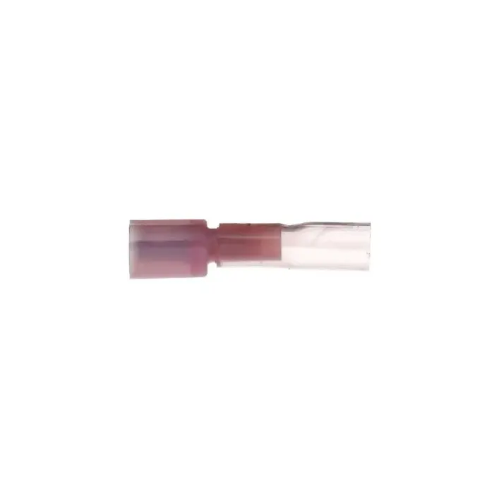 Seachoice 60281 3-to-1 Heat Shrink Insulated Quick Disconnect, 22-18 Ga., 0.250" Male, Red, 25-Pack