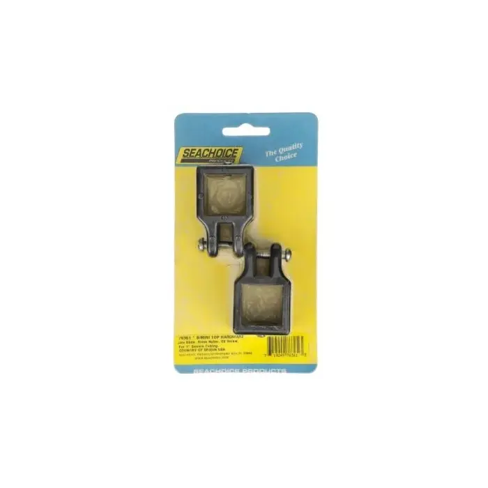 Seachoice Square Jaw Slides Fit 1" OD Tube-Black (2 Per Pack)