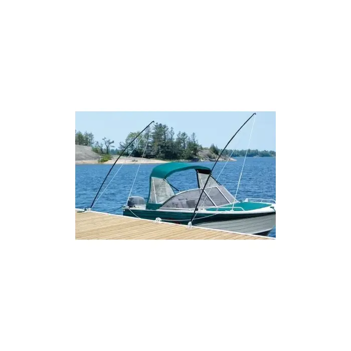 Seachoice 79731 Mooring Whip - 1 Pair - Black, 8'