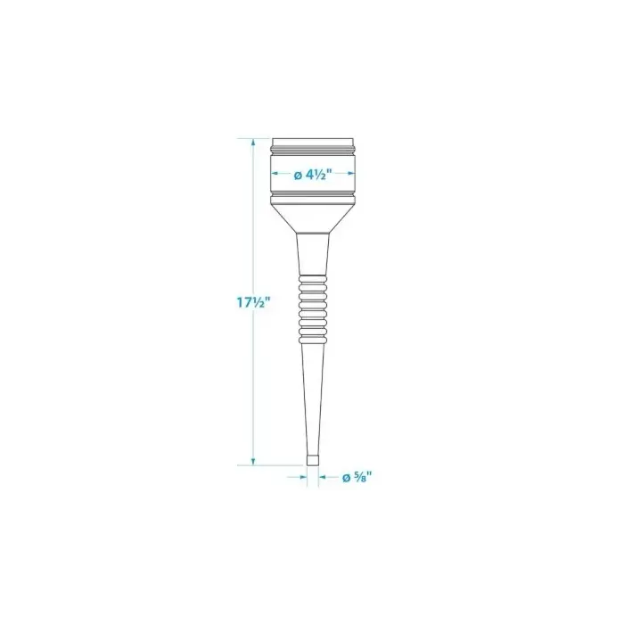 Seachoice 90210 Long Flexible Funnel With Stainless Steel Strainer and Handle